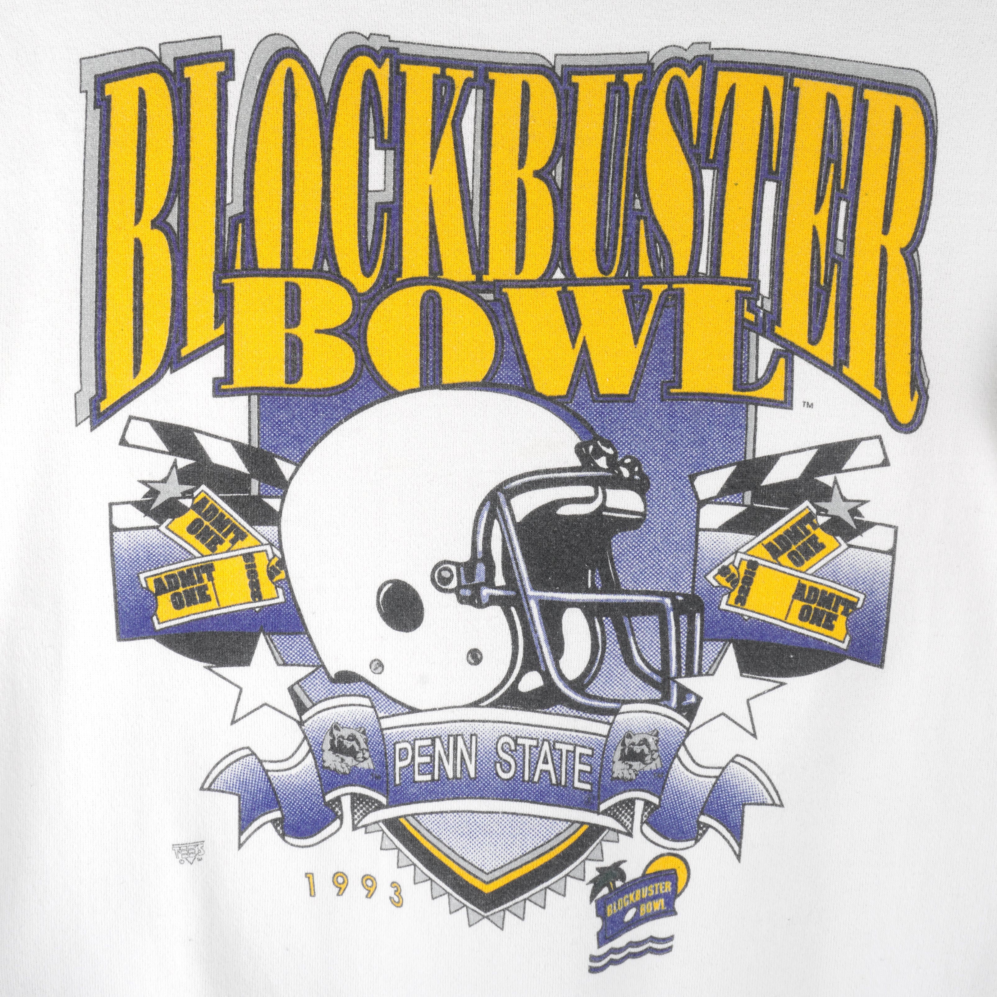 NCAA (Tultex) - Penn State Nittany Lions Blockbuster Bowl Sweatshirt 1993 Medium Vintage Retro Football College