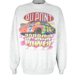 NASCAR (Hanes) - Jeff Gordon DuPont 3500 Lbs Of Pure Power Sweatshirt 1995 X-Large Vintage Retro