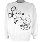 Disney - Mickey Mouse Crew Neck Sweatshirt 1990s Large Vintage Retro