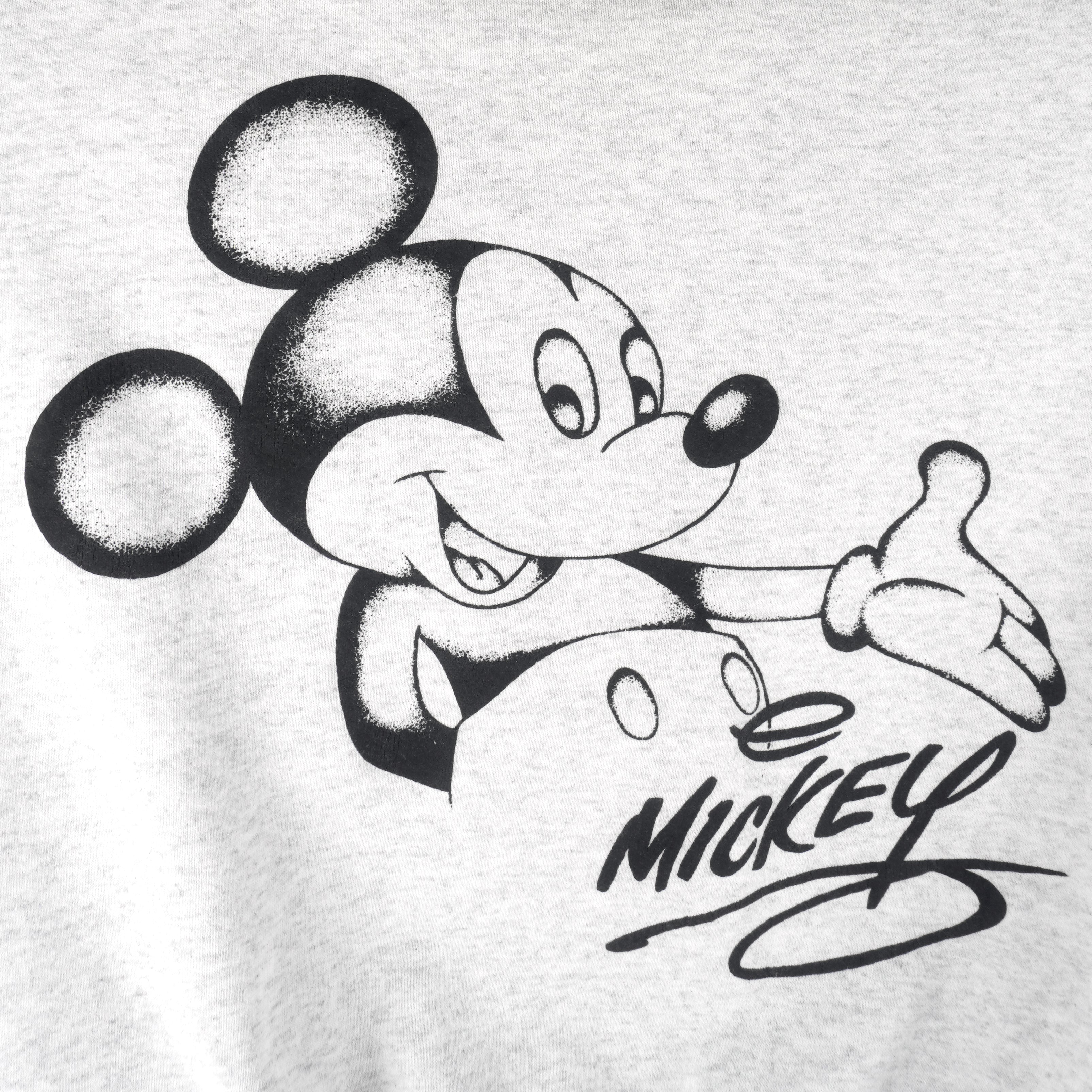 Disney - Mickey Mouse Crew Neck Sweatshirt 1990s Large Vintage Retro