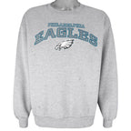 NFL (CSA) - Philadelphia Eagles Crew Neck Sweatshirt 1990s Large Vintage Retro Football