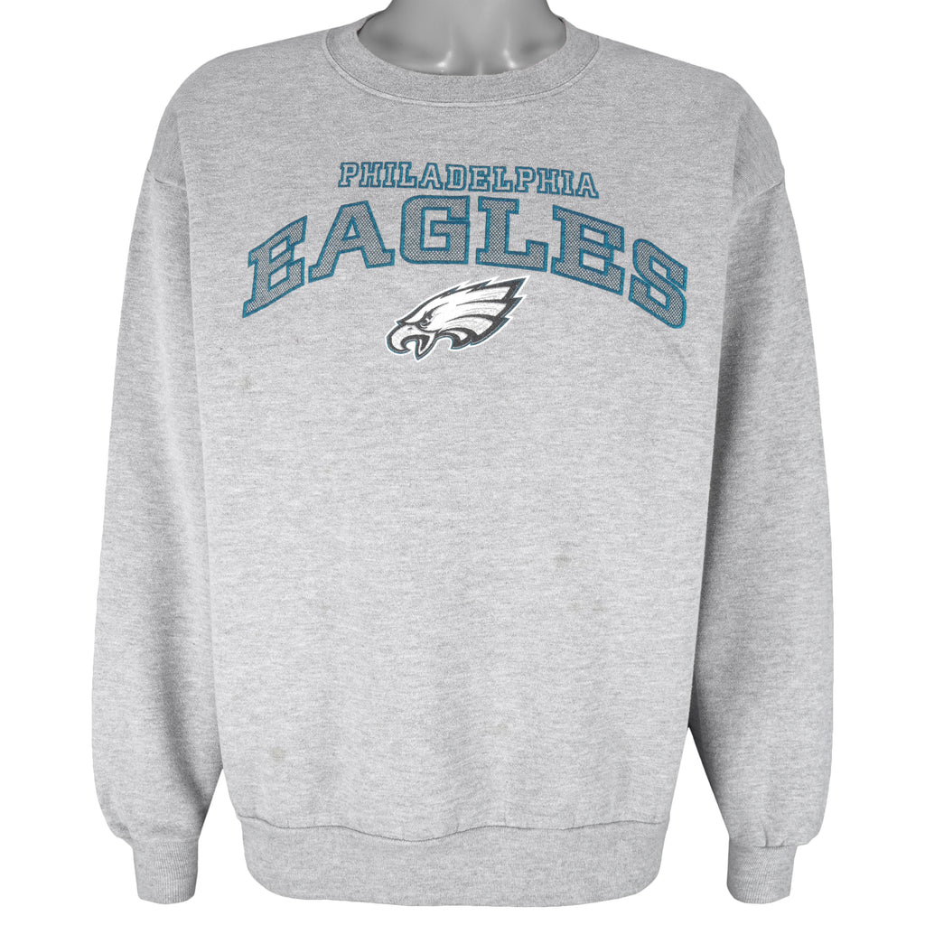 NFL (CSA) - Philadelphia Eagles Crew Neck Sweatshirt 1990s Large Vintage Retro Football