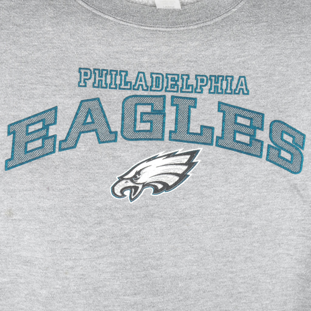 NFL (CSA) - Philadelphia Eagles Crew Neck Sweatshirt 1990s Large Vintage Retro Football