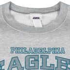 NFL (CSA) - Philadelphia Eagles Crew Neck Sweatshirt 1990s Large Vintage Retro Football