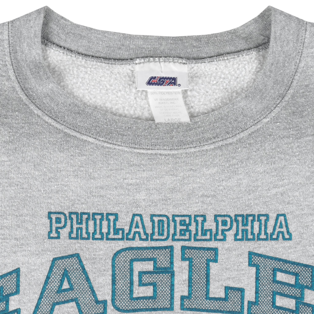 NFL (CSA) - Philadelphia Eagles Crew Neck Sweatshirt 1990s Large Vintage Retro Football