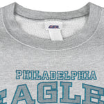 NFL (CSA) - Philadelphia Eagles Crew Neck Sweatshirt 1990s Large Vintage Retro Football