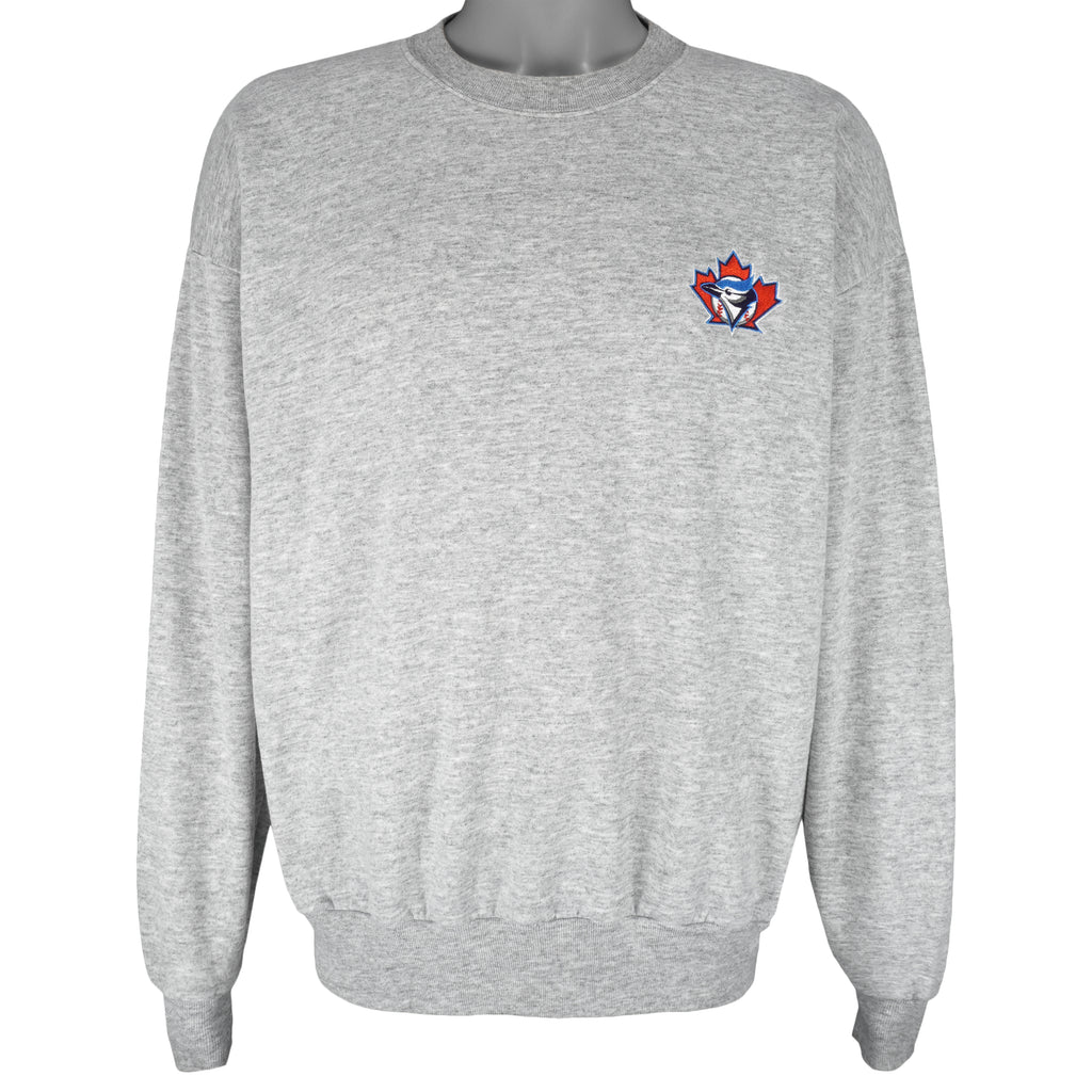MLB (The Home Game) - Toronto Blue Jays Crew Neck Sweatshirt 1990s Large Vintage Retro Baseball