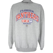 NHL (CCM) - Florida Panthers Crew Neck Sweatshirt 1990s Medium Vintage Retro Hockey