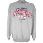 NHL (CCM) - Florida Panthers Crew Neck Sweatshirt 1990s Large