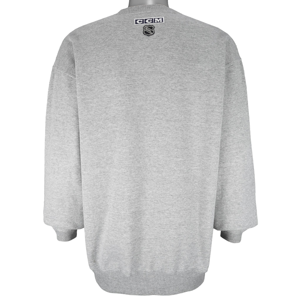 NHL (CCM) - Florida Panthers Crew Neck Sweatshirt 1990s Medium Vintage Retro Hockey