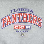 NHL (CCM) - Florida Panthers Crew Neck Sweatshirt 1990s Medium Vintage Retro Hockey