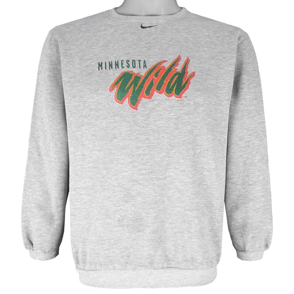 Nike - Minnesota Wild Crew Neck Sweatshirt 2000s Medium