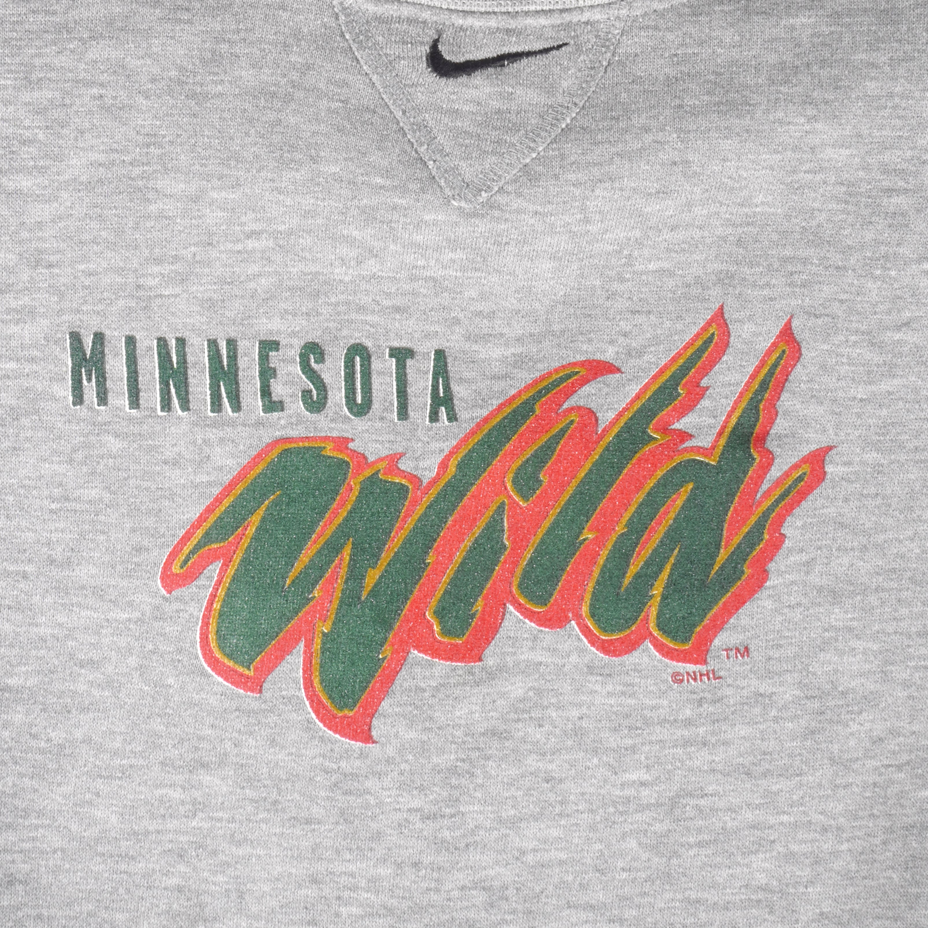 Vintage Nike - Minnesota Wild Crew Neck Sweatshirt 1990s Medium