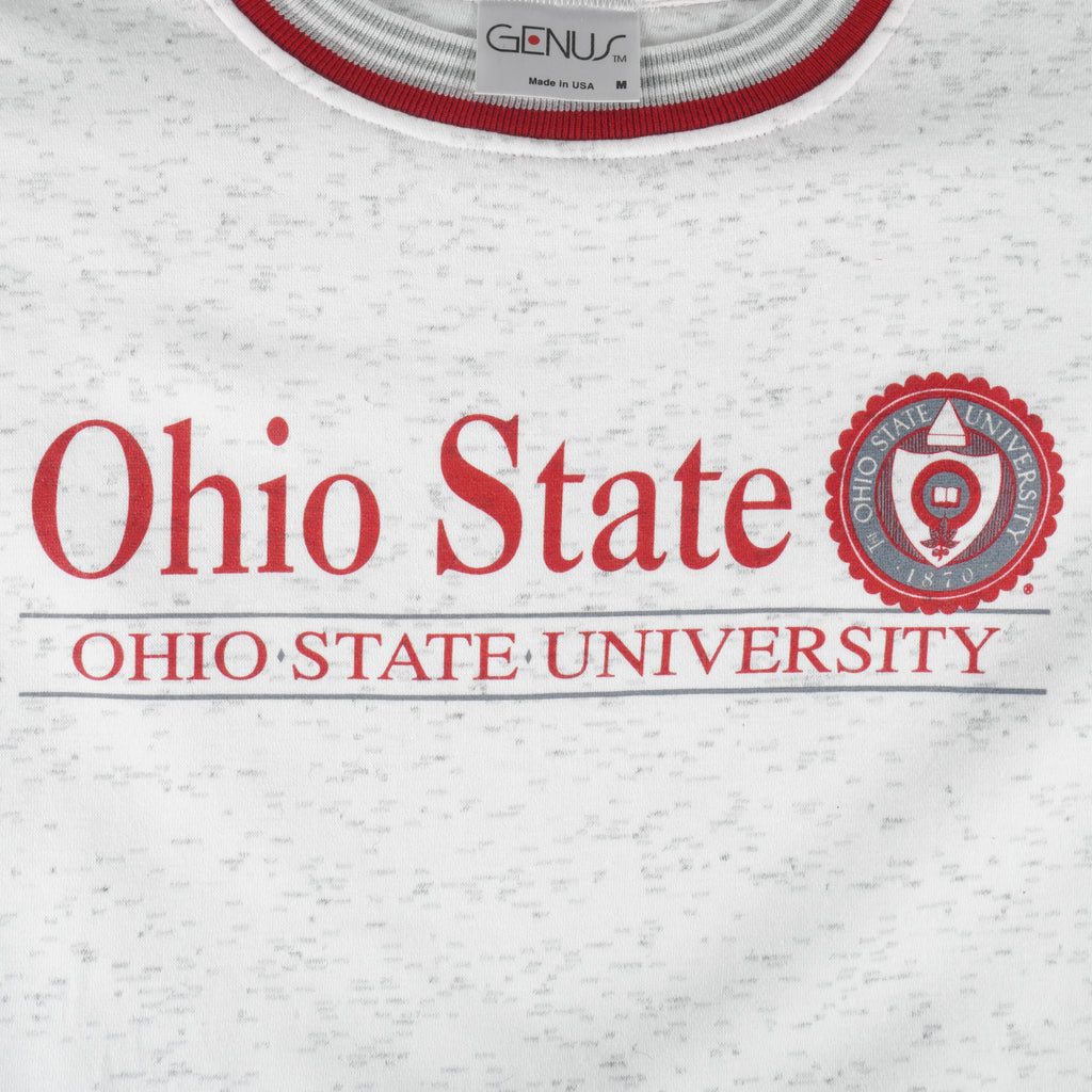 NCAA (Genus) - Ohio State University Crew Neck Sweatshirt 1990s Medium Vintage Retro Football College