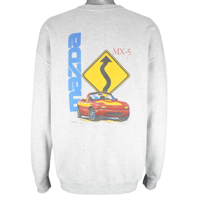 Vintage - Miata MX-5 Mazda Car Crew Neck Sweatshirt 1990s XX-Large