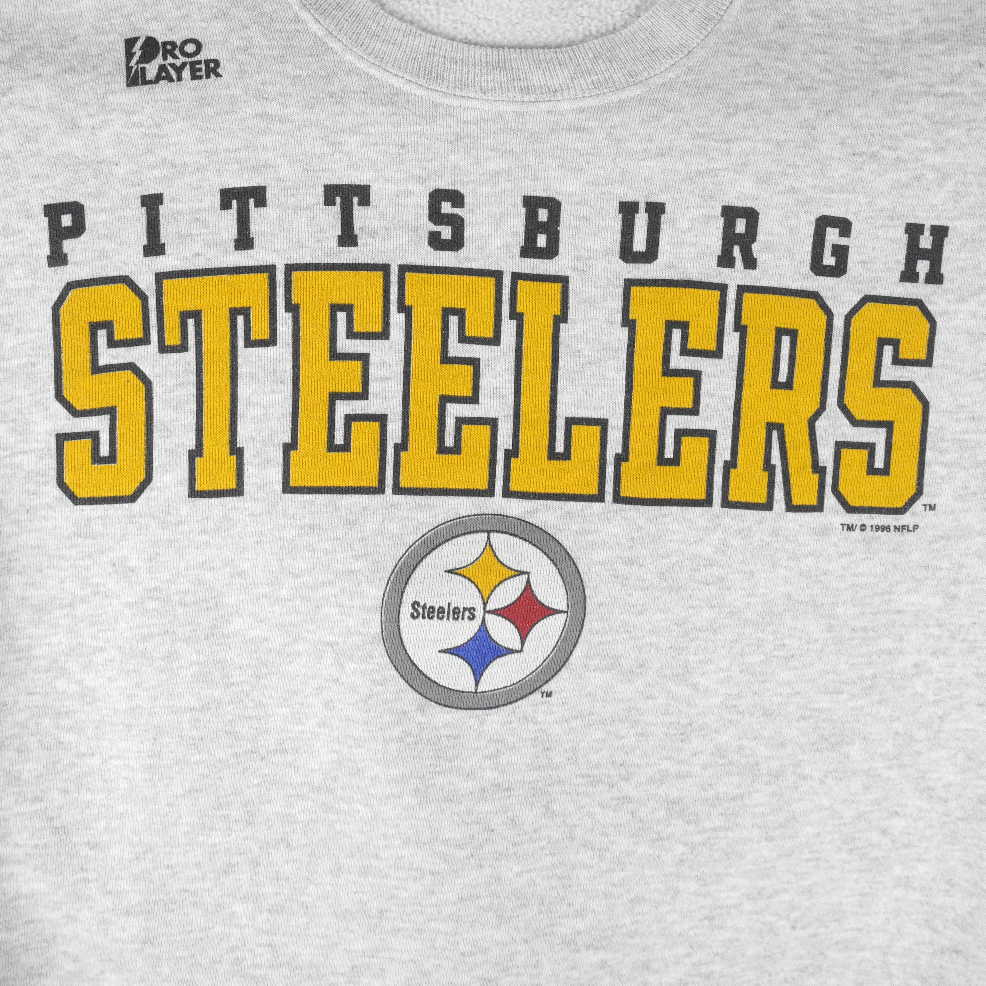 NFL (Pro Player) - Pittsburgh Steelers Crew Neck Sweatshirt 1996 Medium Vintage Retro Football