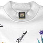 Vintage (Delta) - Flowers Print Dahlia Delphinium Crew Neck Sweatshirt 1990s Large Vintage Retro