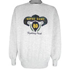 NCAA (Midwest) - Notre Dame Fighting Irish Embroidered Sweatshirt 1990s X-Large Vintage Retro Football College