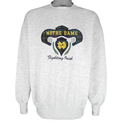 NCAA (Midwest) - Notre Dame Fighting Irish Embroidered Sweatshirt 1990s X-Large