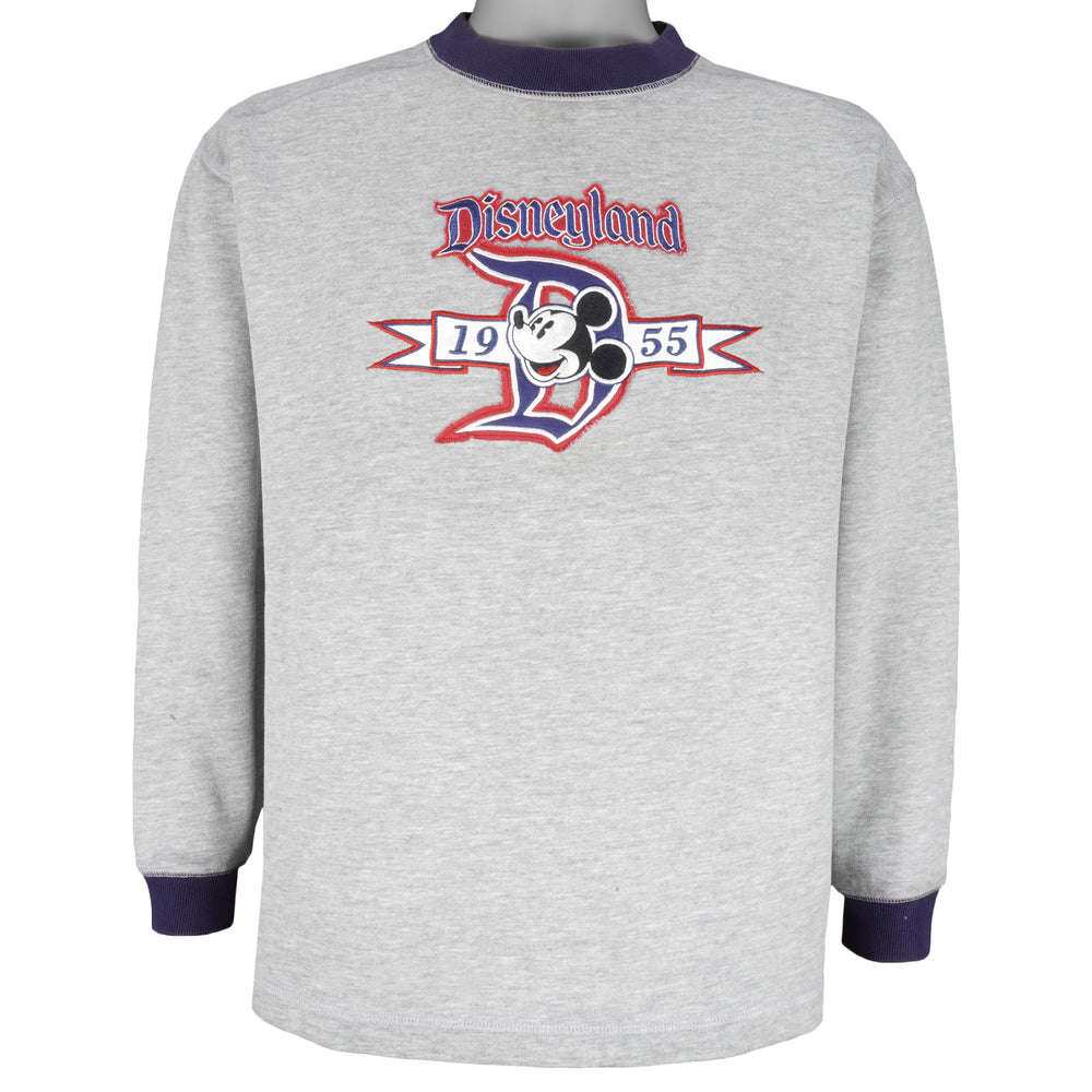Disney (Hanes) - Mickey Mouse Disneyland Crew Neck Sweatshirt 1990s Medium Vintage Retro