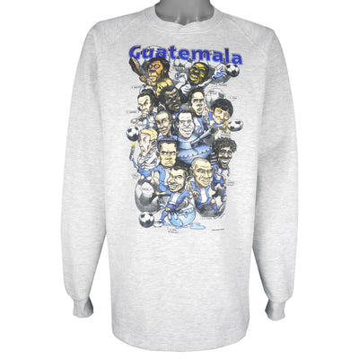 Vintage - Guatemala National Football Team Caricature Sweatshirt 2004 X-Large