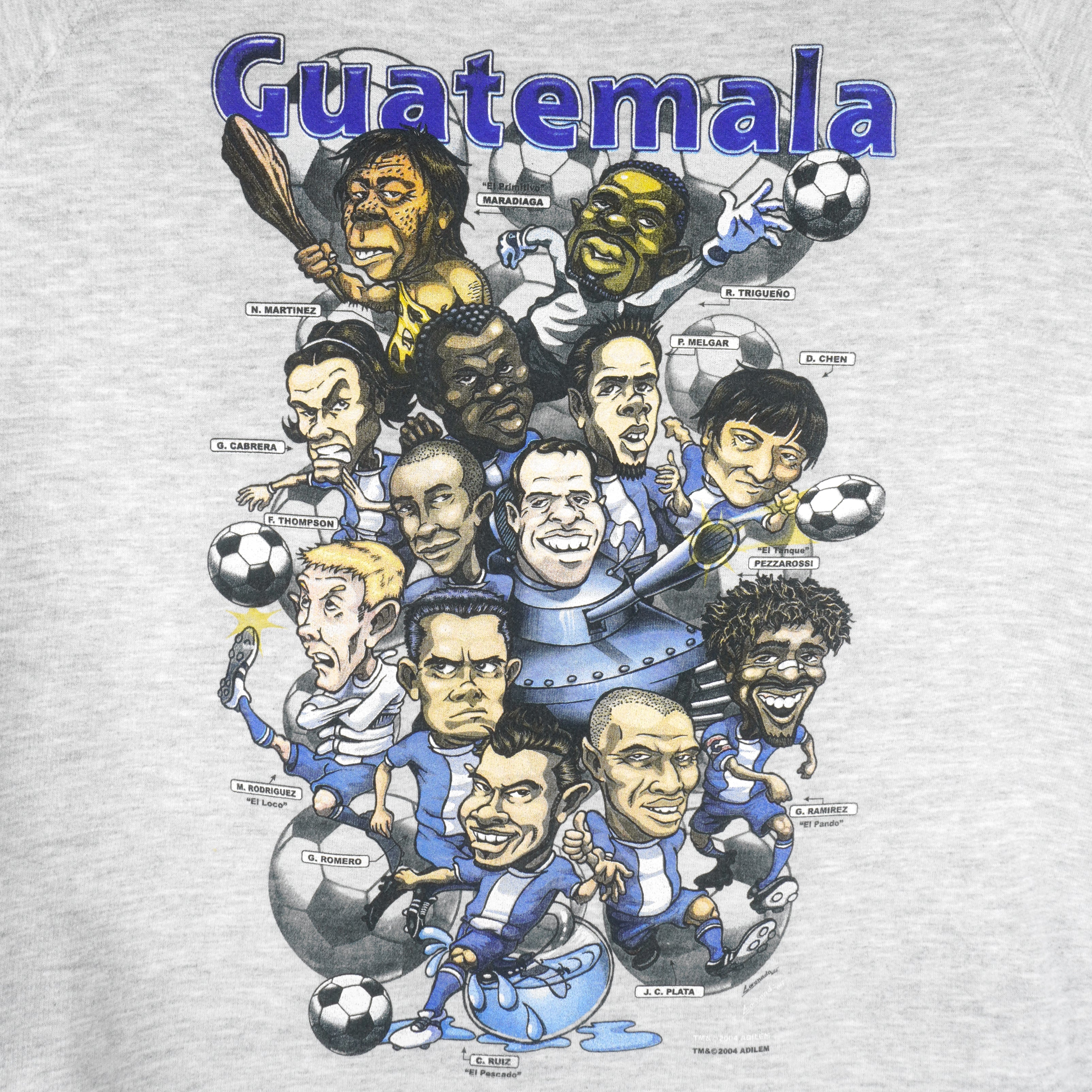 Vintage - Guatemala National Football Team Crew Neck Sweatshirt 2004 X-Large Vintage Retro