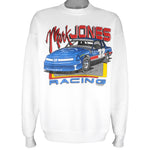 NASCAR - Mark Jones Racing British Car Driver Sweatshirt 1995 X-Large Vintage Retro