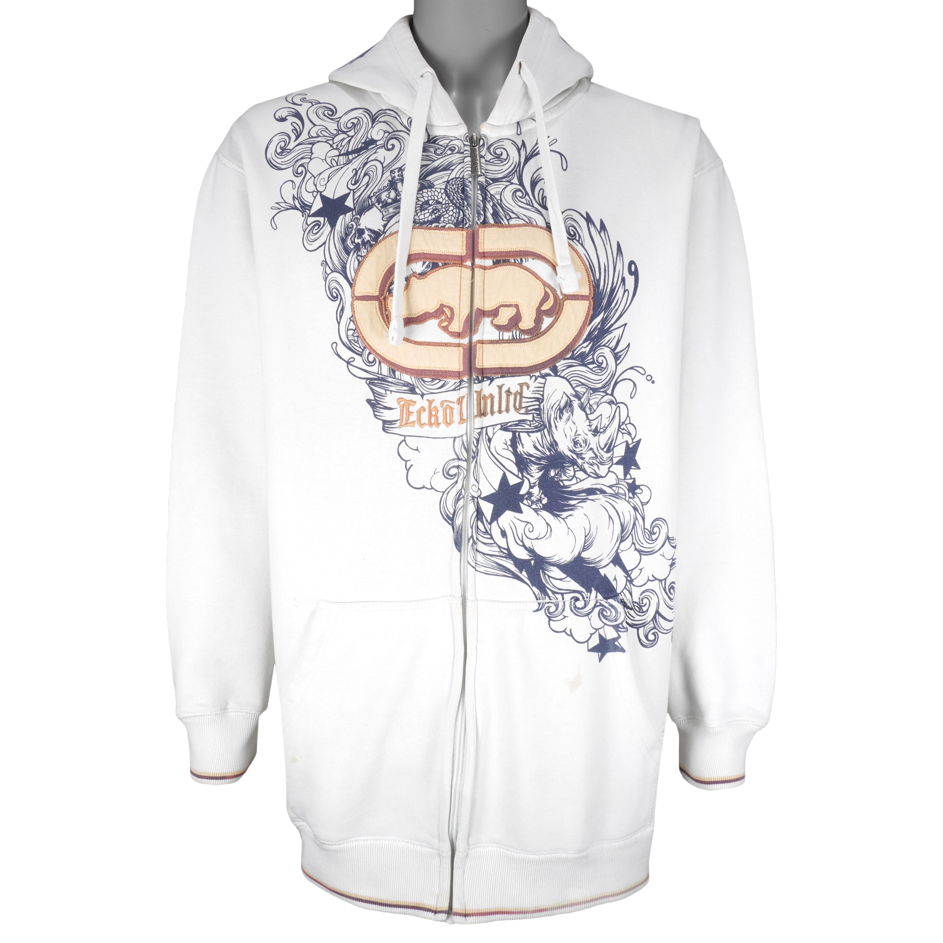Vintage - ECKO UNLTD Hooded Sweatshirt 2000s X-Large Vintage Retro