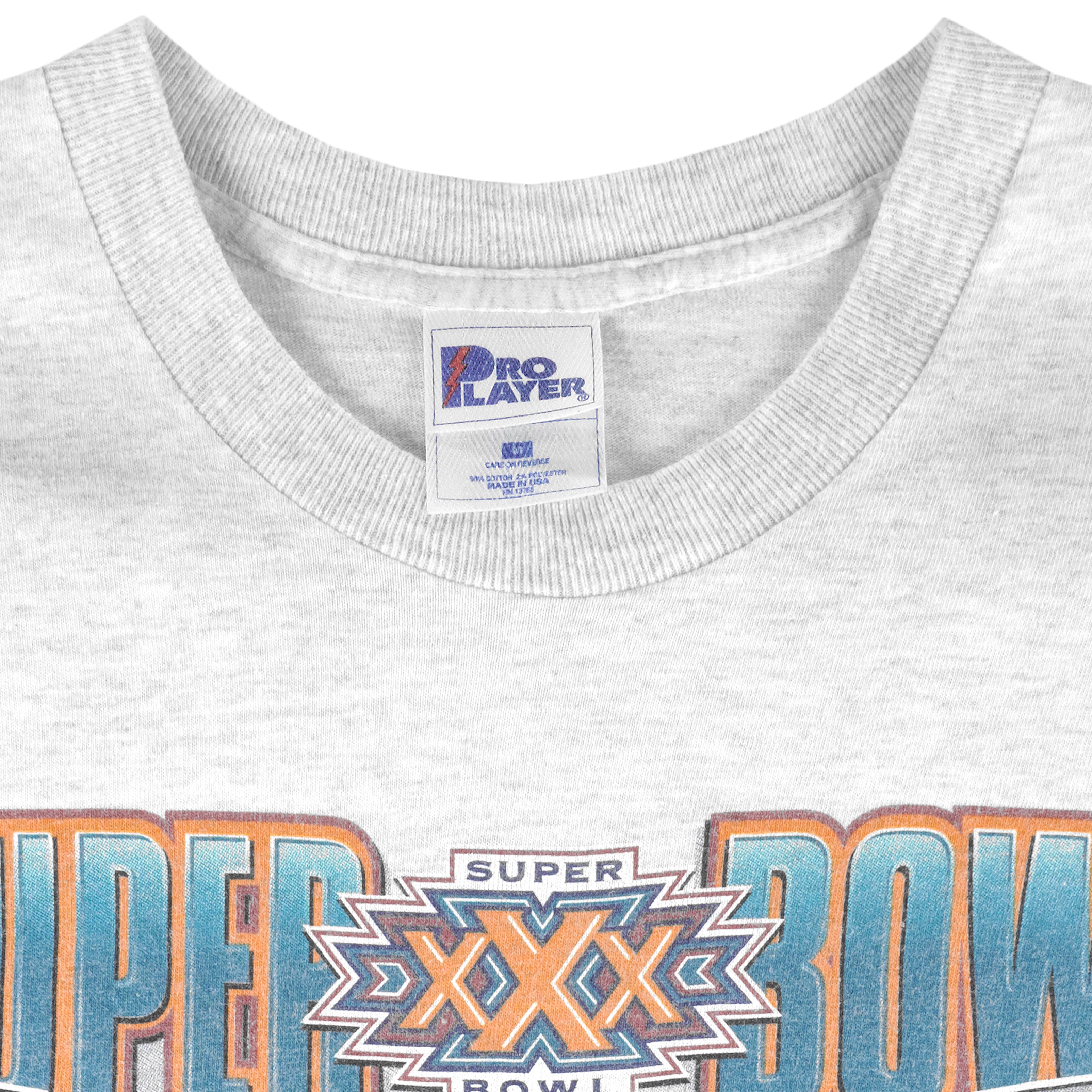 NFL (Pro Player) - Cowboys VS Steelers Super Bowl Champions Tickets T-Shirt 1996 Medium Vintage Retro Football