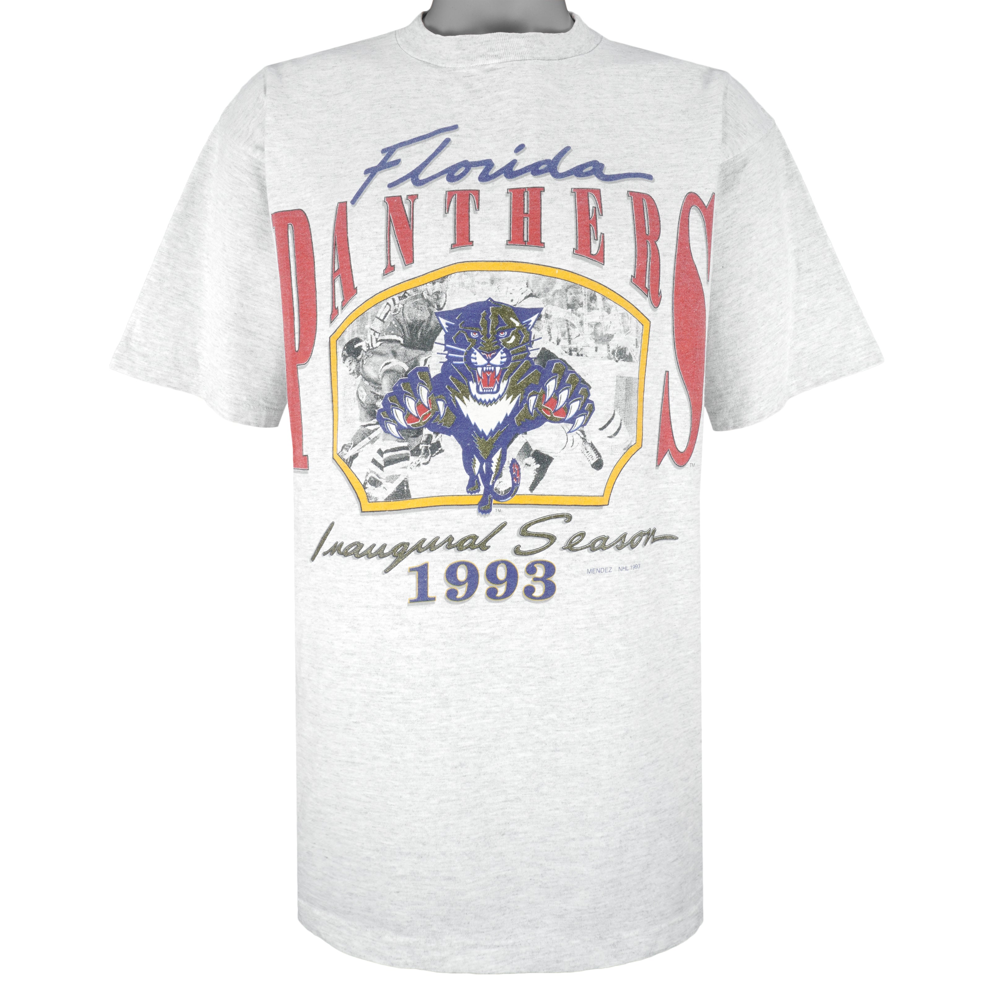 Vintage Florida Panthers T Shirt Tee Mendez Sportswear Made 