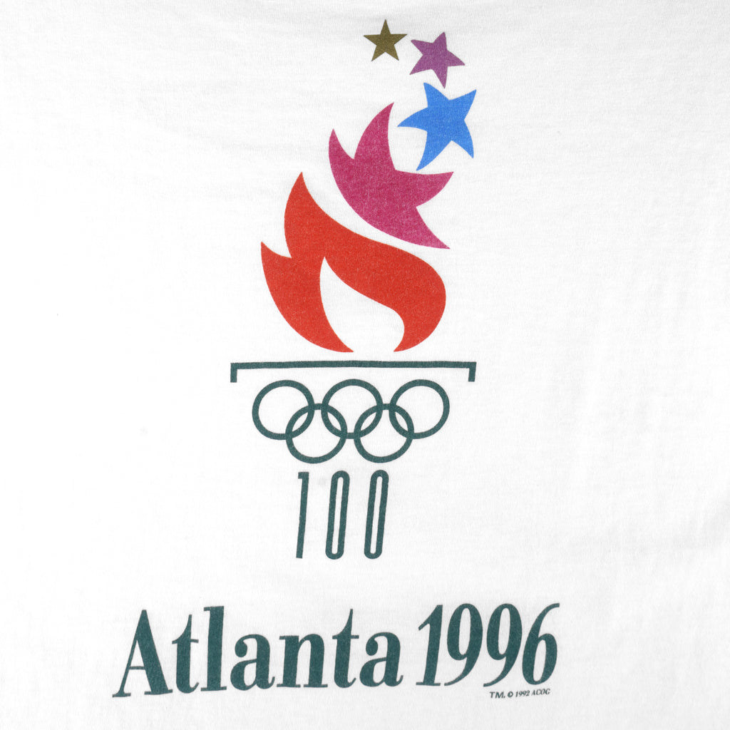 Vintage (Oneita) - Atlanta Olympic Games T-Shirt 1996 Medium Vintage Retro