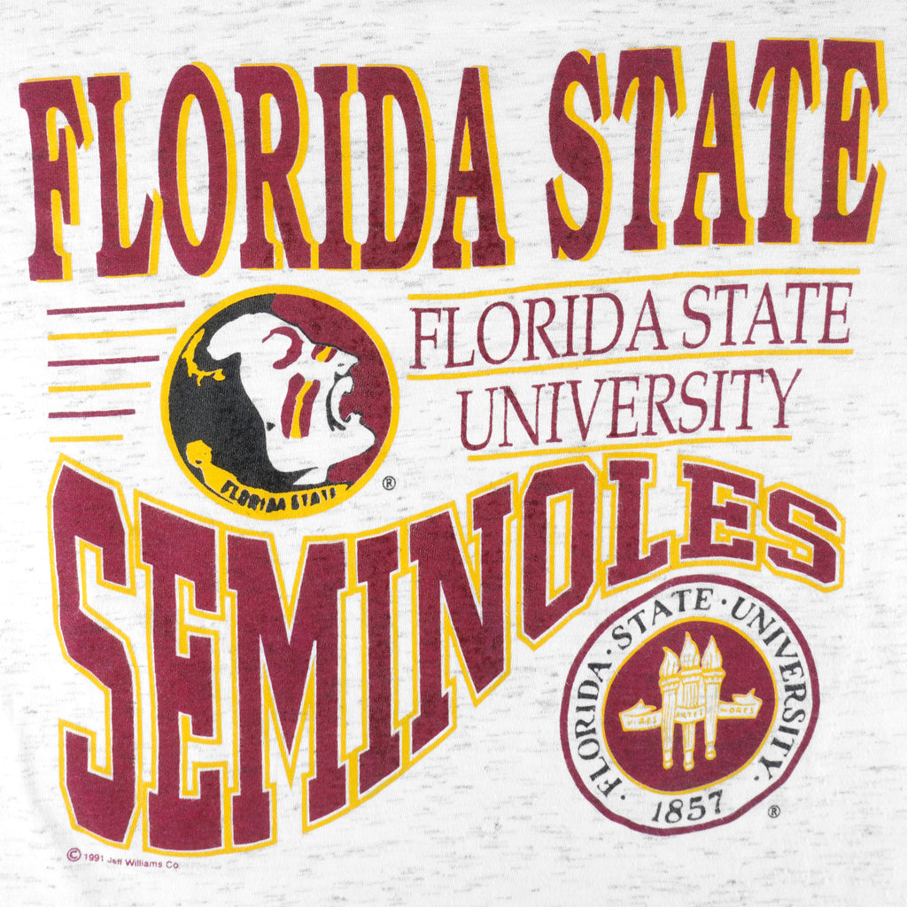 NCAA - Florida State Seminoles Single Stitch T-Shirt 1991 XX-Large Vintage Retro Football College