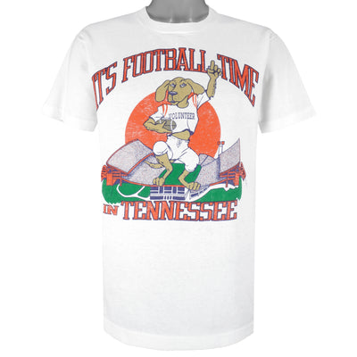 NCAA - Tennessee Volunteers It's Football Time Single Stitch T-Shirt 1990s Large