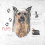 Vintage (Jerzees) - Yorkshire Terrier Great Britain Single Stitch T-Shirt 1990s Medium Vintage Retro