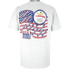 NBA (Salem) - USA Dream Team Olympic Summer Game Caricature T-Shirt 1992 Large Vintage Retro Basketball