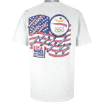 NBA (Salem) - USA Dream Team Olympic Summer Game Caricature T-Shirt 1992 Large Vintage Retro Basketball