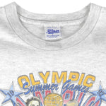 NBA (Salem) - USA Dream Team Olympic Summer Game Caricature T-Shirt 1992 Large Vintage Retro Basketball