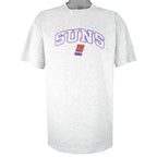 NBA (Competitor) - Phoenix Suns Embroidered T-Shirt 1990s Large Vintage Retro Basketball
