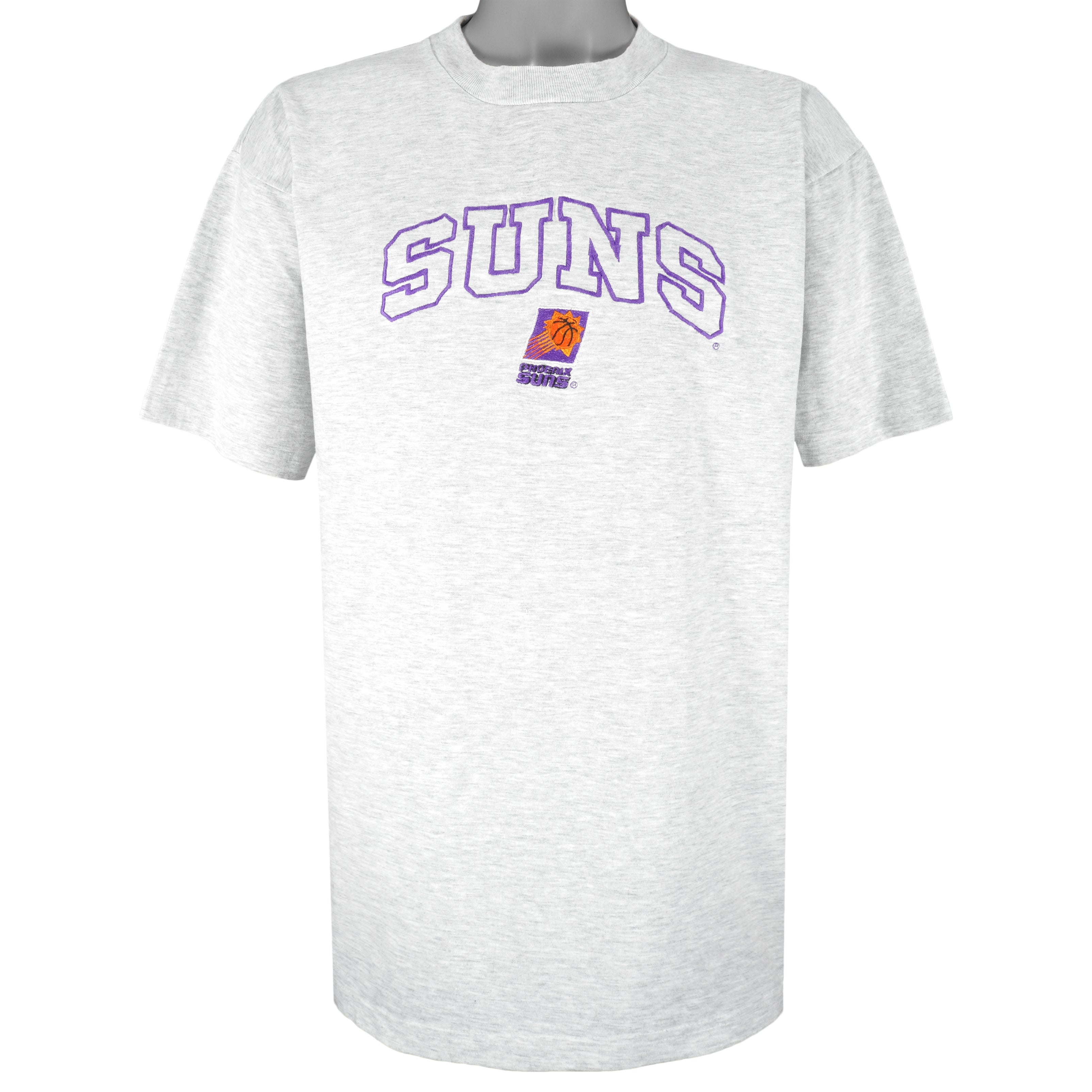 NBA (Competitor) - Phoenix Suns Embroidered T-Shirt 1990s Large Vintage Retro Basketball