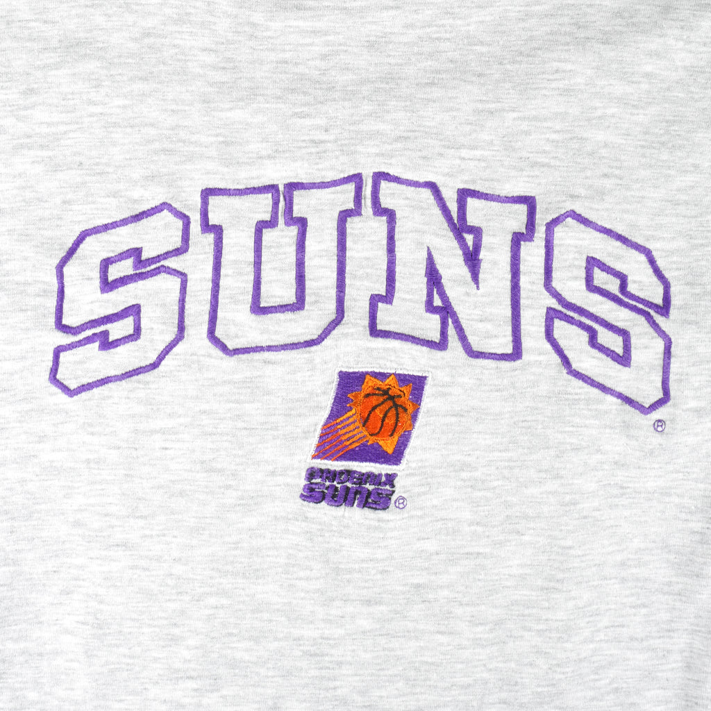 NBA (Competitor) - Phoenix Suns Embroidered T-Shirt 1990s Large Vintage Retro Basketball