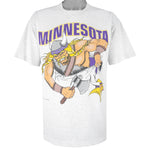 NFL (Nutmeg) - Minnesota Vikings Breakout Single Stitch T-Shirt 1993 Large Vintage Retro Football