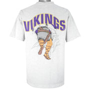 NFL (Nutmeg) - Minnesota Vikings Breakout Single Stitch T-Shirt 1993 Large Vintage Retro Football