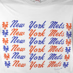 MLB (Nutmeg) - New York Mets Single Stitch Long T-Shirt 1990s XX-Large Vintage Retro Baseball