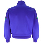 Kappa - Blue Embroidered Japanese Style Track Jacket 1990s Medium Vintage Retro