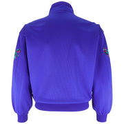 Kappa - Blue Embroidered Japanese Style Track Jacket 1990s Medium Vintage Retro