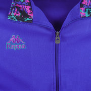 Kappa - Blue Embroidered Japanese Style Track Jacket 1990s Medium Vintage Retro