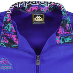 Kappa - Blue Embroidered Japanese Style Track Jacket 1990s Medium Vintage Retro