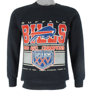 NFL - Buffalo Bills AFC Champions Crew Neck Sweatshirt 1991 Small Vintage Retro Football