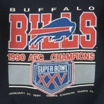 NFL - Buffalo Bills AFC Champions Crew Neck Sweatshirt 1991 Small Vintage Retro Football