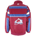 Starter - Colorado Avalanche Spell-Out Pullover Jacket 1990s X-Large Vintage Retro Hockey